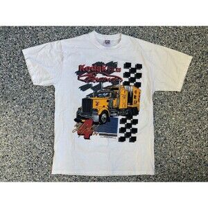 Iconic Vintage 1996 Sterling Marlin Kodak Racing NASCAR T-shirt Jerzees Tag LRG